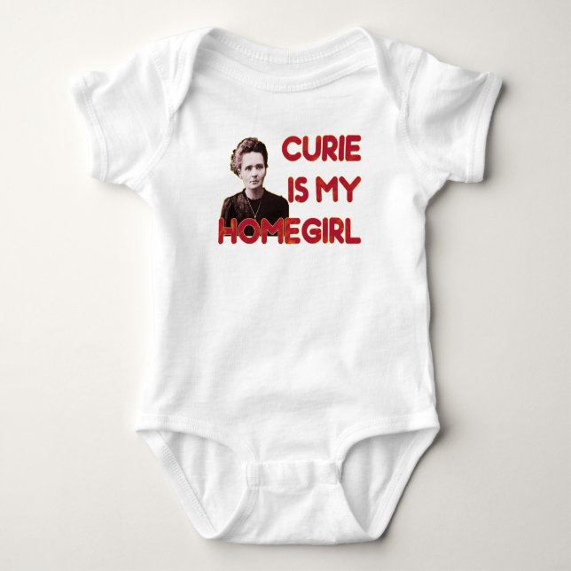 Body Para Bebé Curie es mi casa (Anverso)