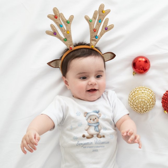Body Para Bebé Custom Baby Boy My 1st Christmas (Subido por el creador)