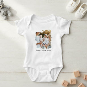 Body Para Bebé Custom Family Photo Baby Bodysuit - Personalized 