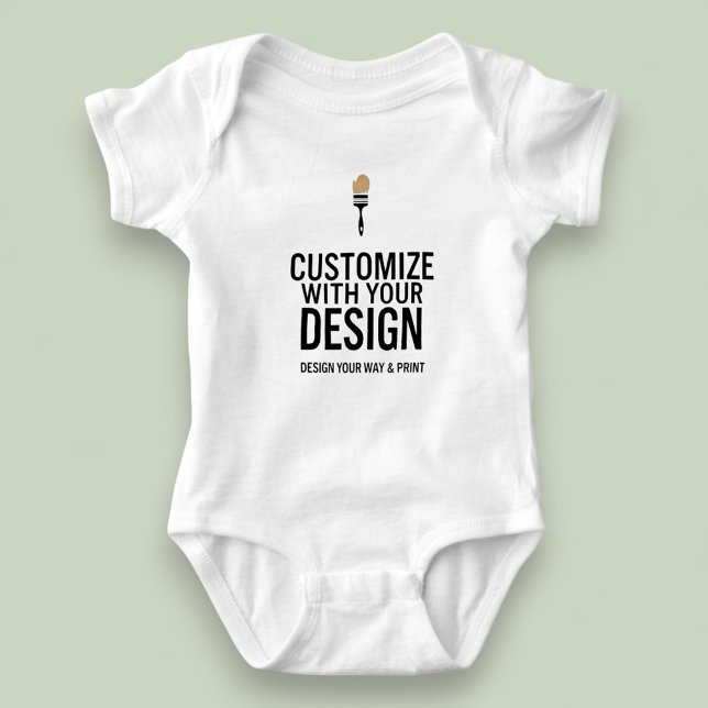 Body Para Bebé Custom Minimalist Personalized Company Branded  (Subido por el creador)