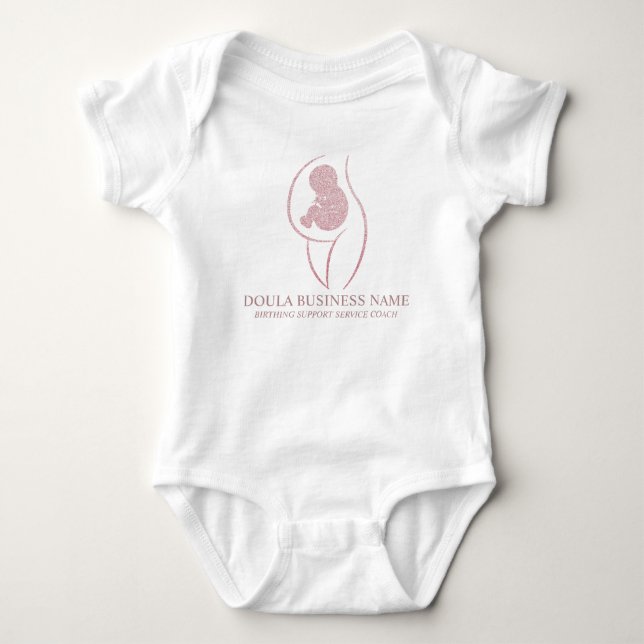 Body Para Bebé Custom Name Birth Coach & Pregnancy Nurse (Anverso)