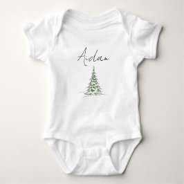 Body Para Bebé Custom Name Christmas Baby Romper First Xmas Aidan