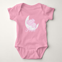Body Para Bebé Custom Sleeping Elephant Baby Bodysuit
