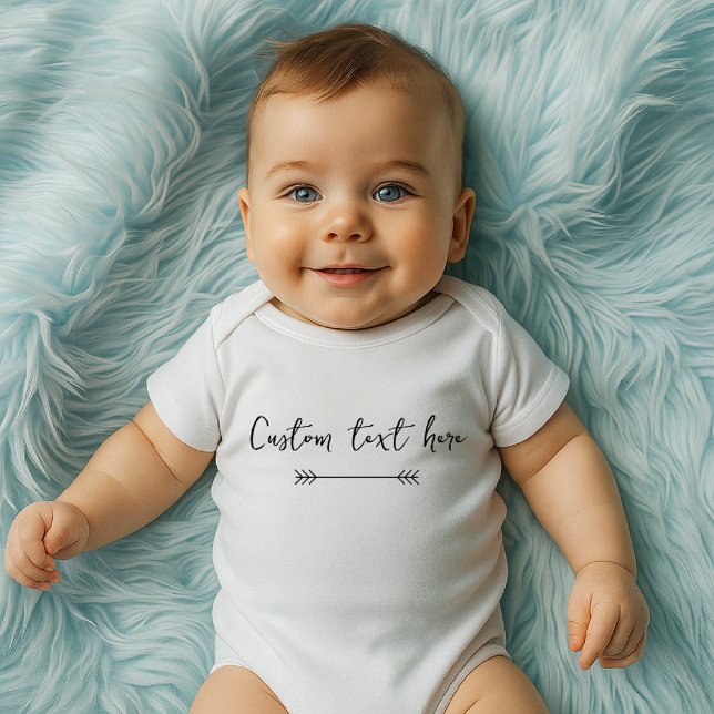 Body Para Bebé Custom text Baby Bodysuit (Subido por el creador)