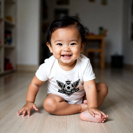 Body Para Bebé Customisable Winged Soccer Ball Logo Baby Team