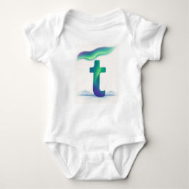 Body Para Bebé Customizable Northern Lights Letter T Tundra