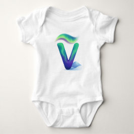 Body Para Bebé Customizable Northern Lights Letter V Valley