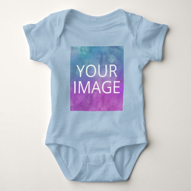 Body Para Bebé Customizable T-shirt Template – Add Your Image (Anverso)