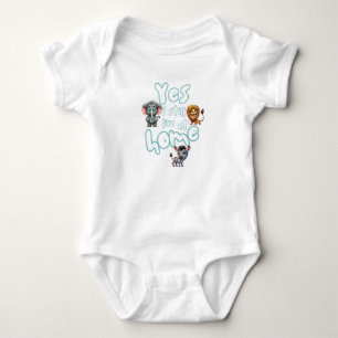 Body Para Bebé Cute acuarela Safari Woodland Animales