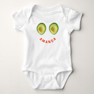 Body Para Bebé Cute Aguacate Fave 4Amanda (Nombre)