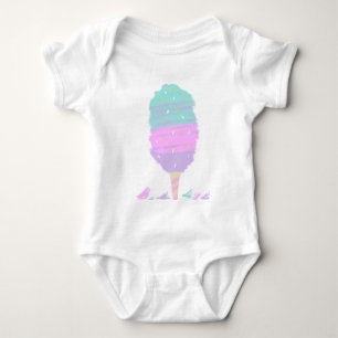 Body Para Bebé Cute algodón Candy Pastel Mano Dibujada
