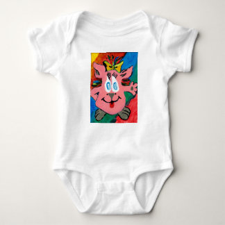 Body Para Bebé Cute and Colorful Rainbow Cartoon Character T-Shir