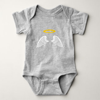 Body Para Bebé Cute Angel Wings and halo baby bodysuit