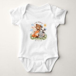 Body Para Bebé Cute Animals Club – Amigos Animales Adorables Bebé