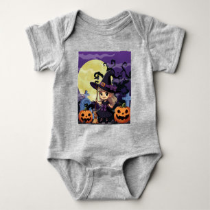 Body Para Bebé Cute Anime Halloween Witch