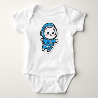 Body Para Bebé Cute Astronaut Cat Custom Photo Baby Bodysuit