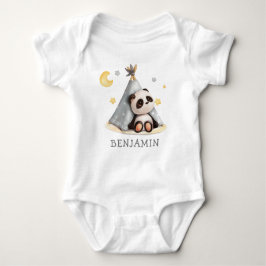 Body Para Bebé Cute Baby Boho Panda Cumpleaños