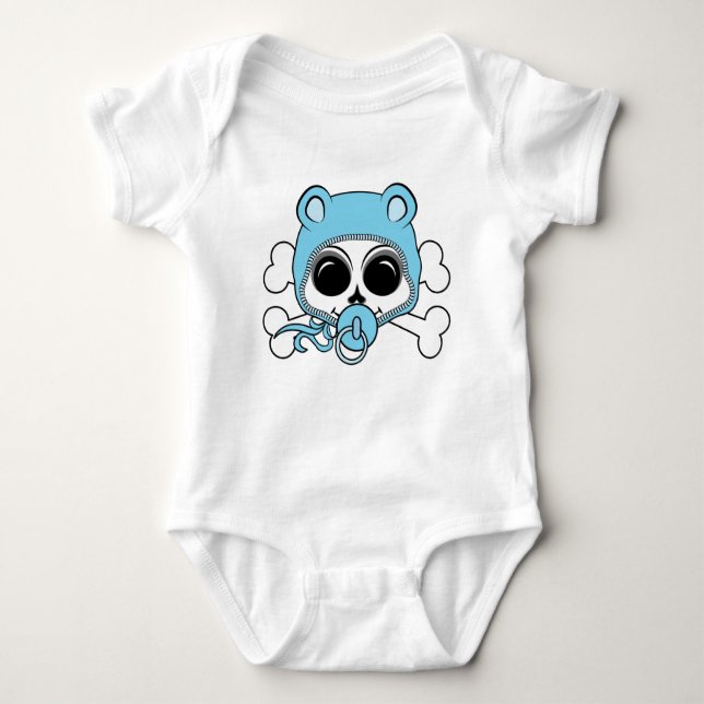 Body Para Bebé Cute Baby Boy Skull (Anverso)