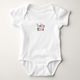 Body Para Bebé Cute Baby Elf Christmas Quote