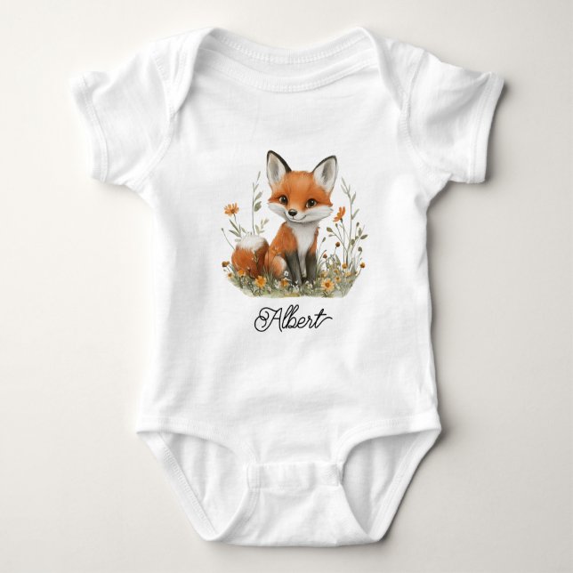 Body Para Bebé Cute Baby Fox (Anverso)