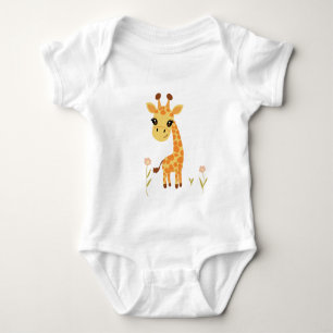 Body Para Bebé Cute Baby Giraffe Boho