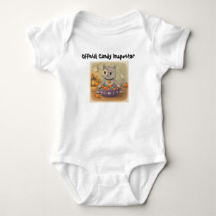 Body Para Bebé Cute Baby Halloween Hacker Cat Clothes.