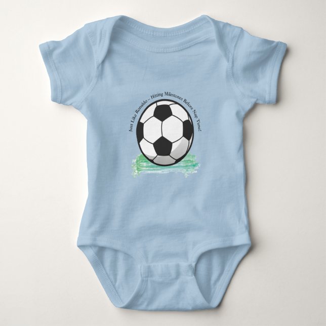 Body Para Bebé Cute Baby Ronaldo Fútbol (Anverso)