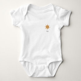 Body Para Bebé Cute Baby Yellow Sun Sweet Sunshine White Romper
