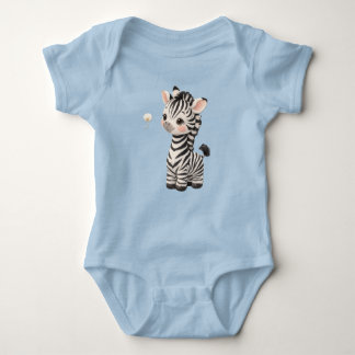 Body Para Bebé Cute Baby Zebra Bodysuit – Kawaii Safari Animal Ba