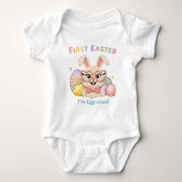 Body Para Bebé Cute Baby's First Easter Egg-cited Bunny
