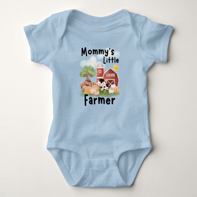 Body Para Bebé Cute Barnyard Animals Baby Bodysuit (Anverso)