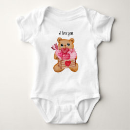 Body Para Bebé Cute bear in love full of love
