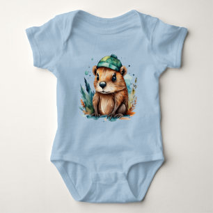 Body Para Bebé Cute Beaver