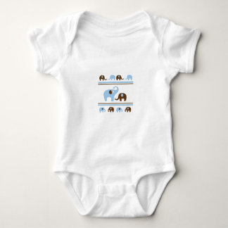 BODY PARA BEBÉ CUTE BEBÉ AZUL ELEFANTES PERSONALIZADO ELEFANTE MA