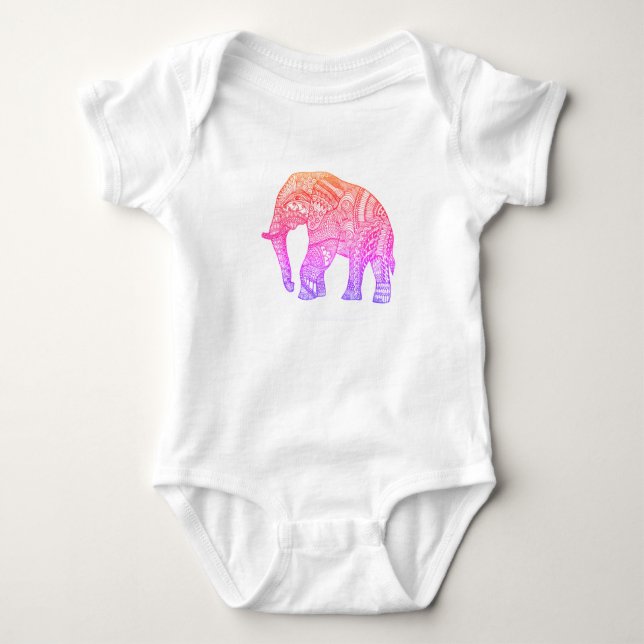 Body Para Bebé Cute Bella+Canvas Baby Tri-Blend Tee con Patterne (Anverso)