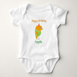 Body Para Bebé Cute Bird Happy Birday Baby Bodysuit