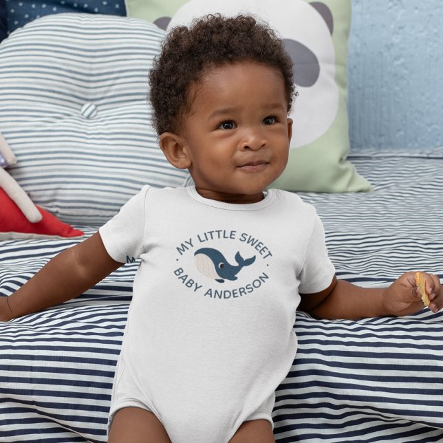 Body Para Bebé Cute Blue Whale Dolphin Sea Cartoon  (Subido por el creador)