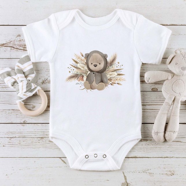Body Para Bebé Cute Boho Bear (Subido por el creador)