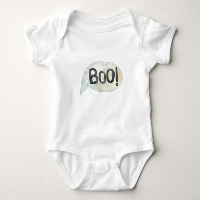 Body Para Bebé Cute Boo Halloween (Anverso)