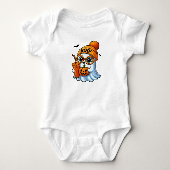 Body Para Bebé Cute-Bougee-Ghost-Halloween (Anverso)