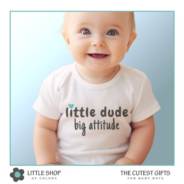 Body Para Bebé Cute Boys Little Dude (Subido por el creador)
