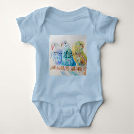 Body Para Bebé Cute Budgie Primer Cumpleaños Pastel Bird Birds