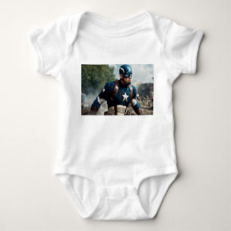 Body Para Bebé Cute Captain America Baby Bodysuit