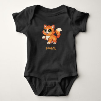 Body Para Bebé Cute Cartoon Cat Baby Bodysuit