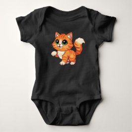 Body Para Bebé Cute Cartoon Cat Baby Bodysuit