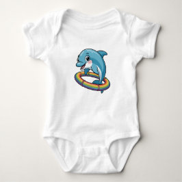 Body Para Bebé Cute Cartoon Dolphin Jumping