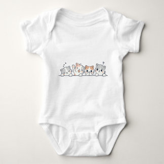 Body Para Bebé Cute Cat Friends Baby Bodysuit