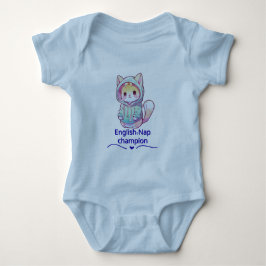 Body Para Bebé Cute Cat Nap Champion Too T-Shirt
