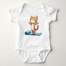 Cute Chibi Gato de yoga