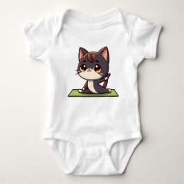 Body Para Bebé Cute Chibi Gato de yoga